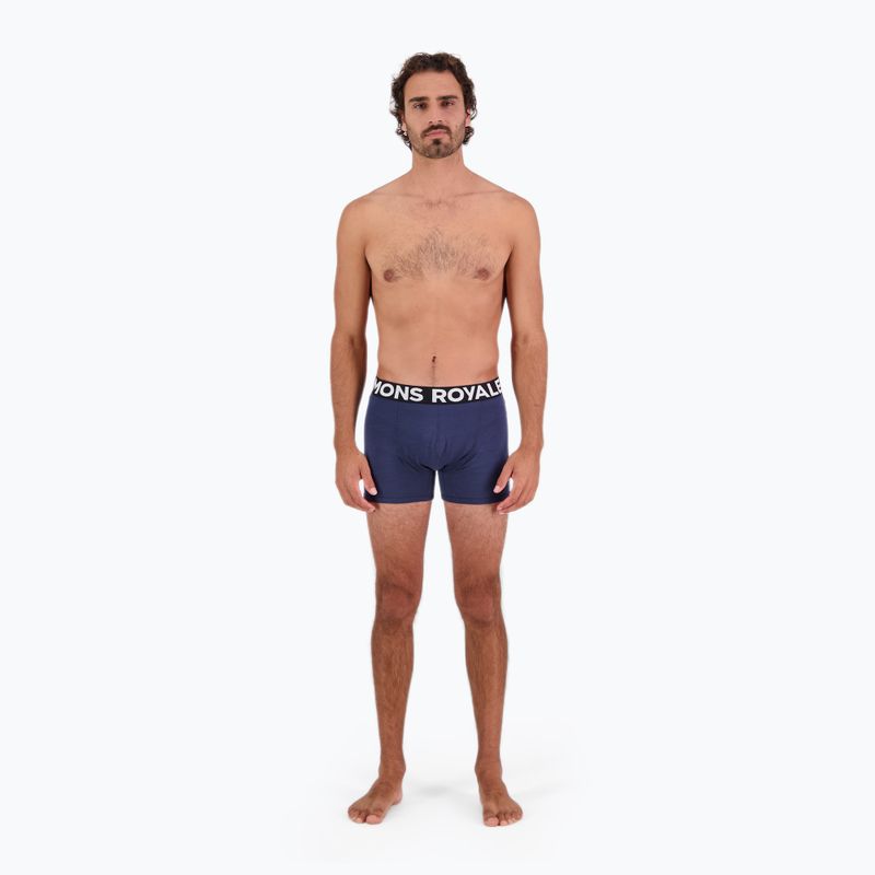 Men's Mons Royale Hold 'em Merino midnight thermal boxer shorts 4