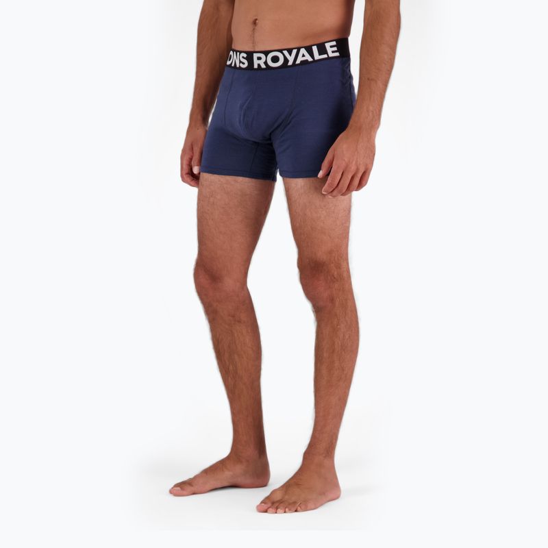 Men's Mons Royale Hold 'em Merino midnight thermal boxer shorts 6