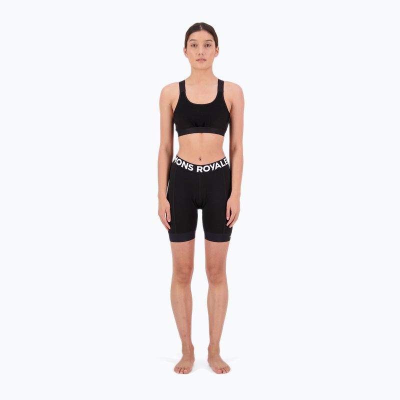 Women's Mons Royale Epic Merino Bike Boxer shorts black 2