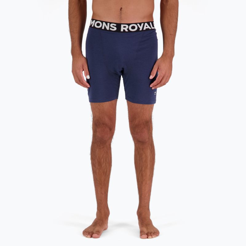 Men's thermal boxer shorts Mons Royale Hold 'em Merino midnight 3