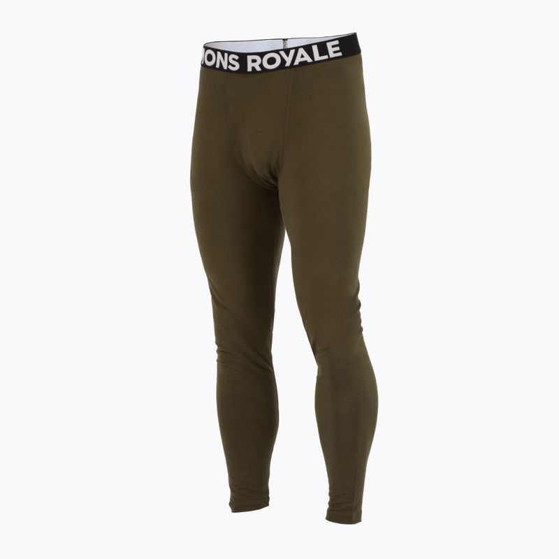 Men's thermal trousers Mons Royale Cascade Merino Base Layer dark olive 4