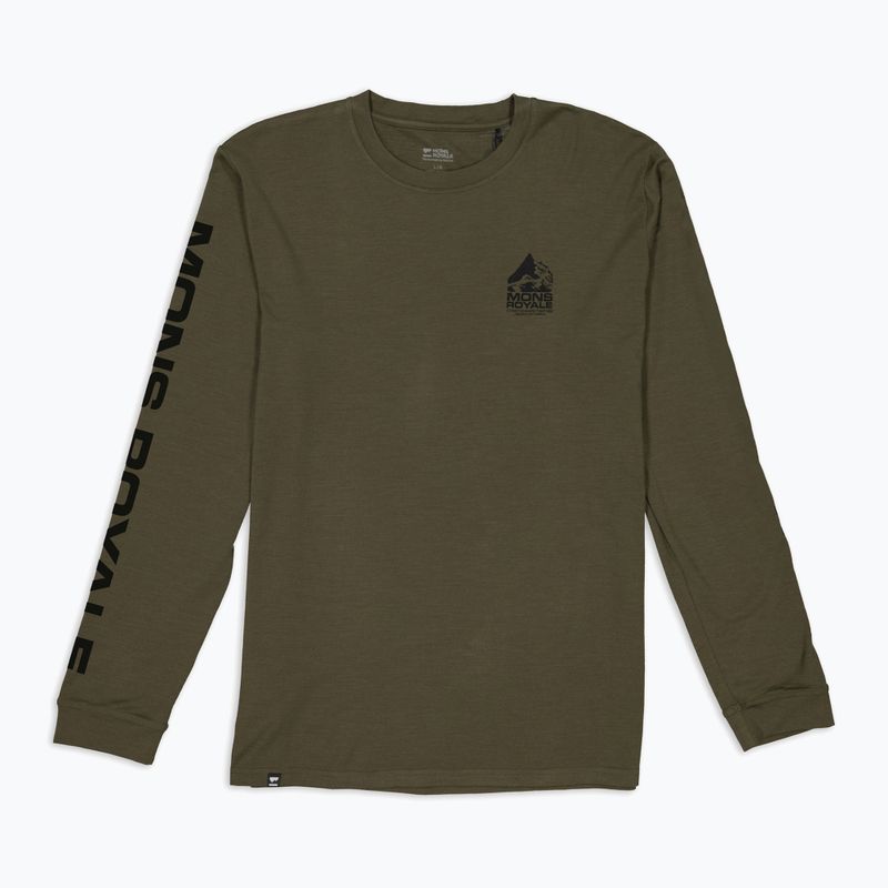 Men's thermal active sweatshirt Mons Royale Icon dark olive 4