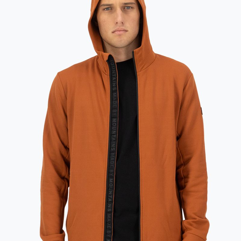 Men's Mons Royale Arcadia Merino Fleece Hoody sweatshirt ginger 4