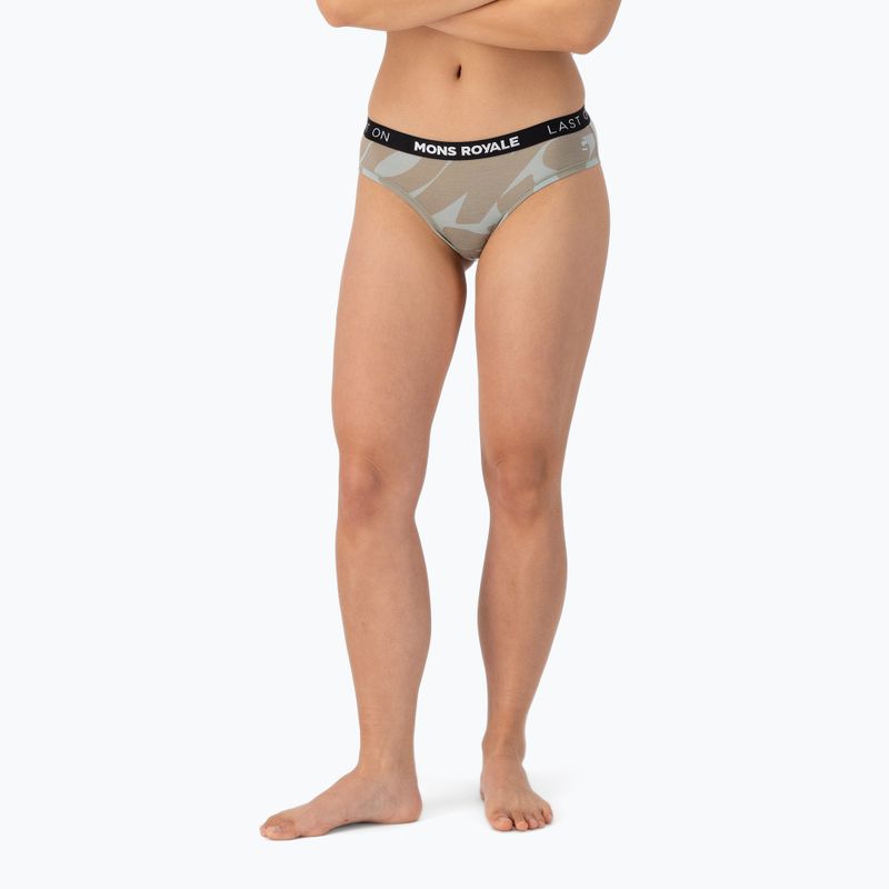 Women's thermal briefs Mons Royale FOLO Brief signal lost glacier 2