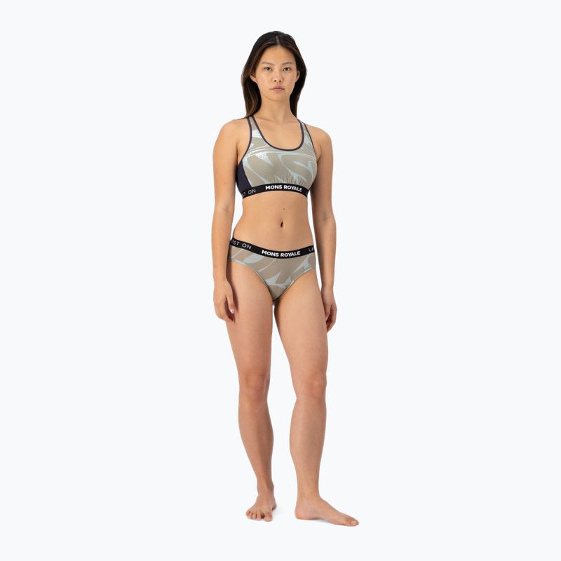 Women's thermal briefs Mons Royale FOLO Brief signal lost glacier 3