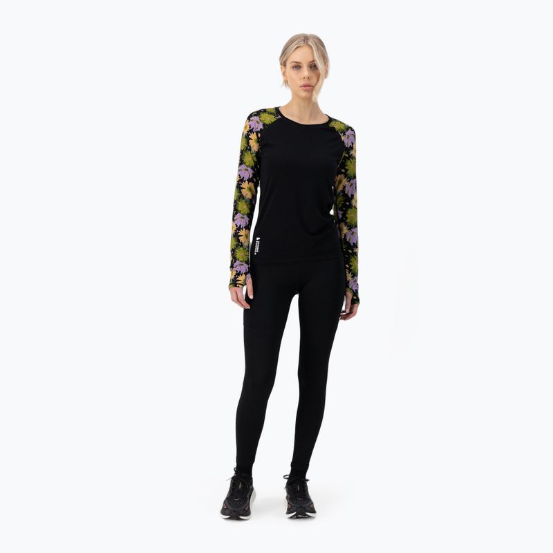 Women's thermal longsleeve Mons Royale Bella Tech alpine bloom/ black 2