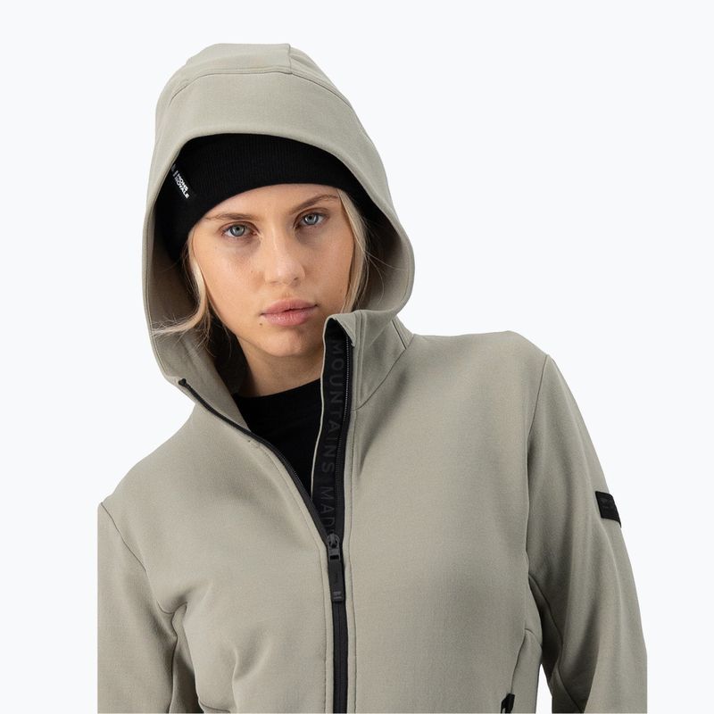 Women's sweatshirt Mons Royale Arcadia Merino Fleece Hoody dried sage 4