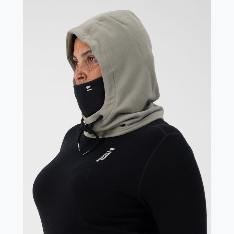 Mons Royale Decade Merino Fleece Hood balaclava dried sage 4