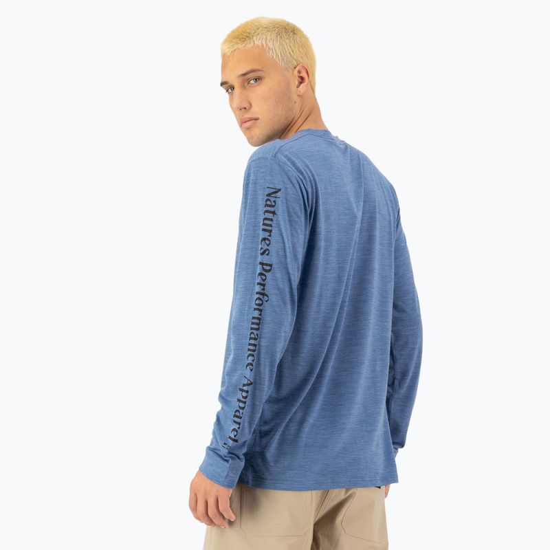 Men's thermal active sweatshirt Mons Royale Zephyr Tencel steel blue 2