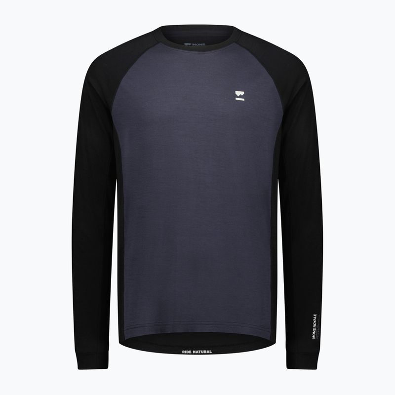 Men's Mons Royale Tarn Merino 9 iron/black thermal longsleeve 3
