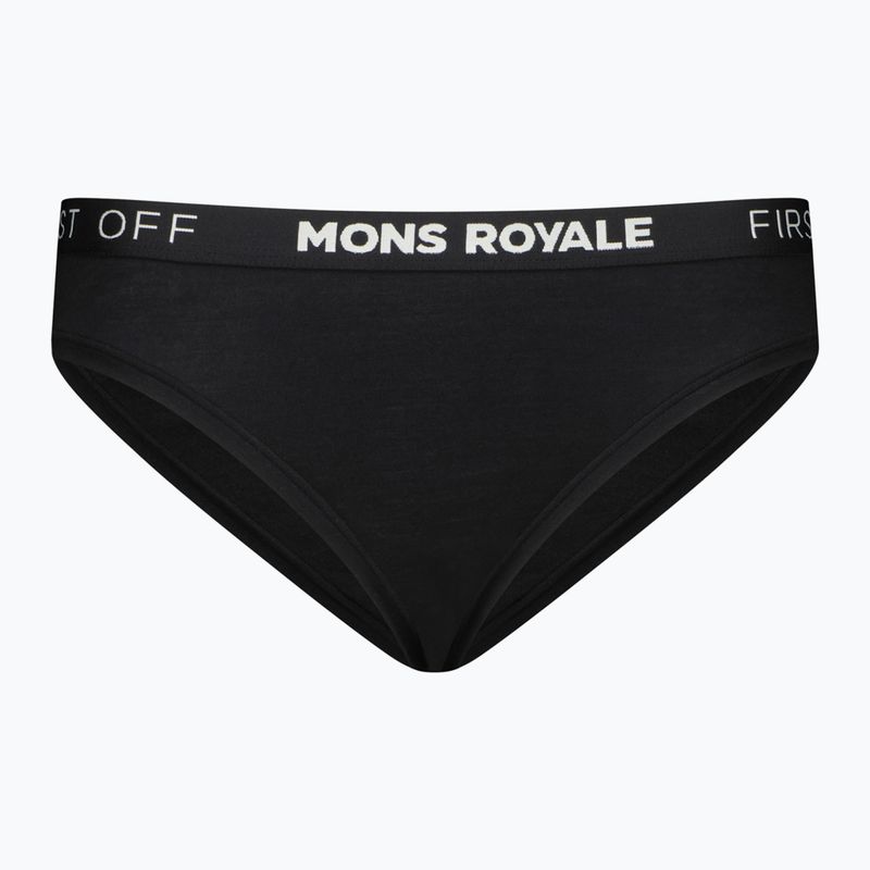 Women's thermal briefs Mons Royale Folo Merino Briefs black