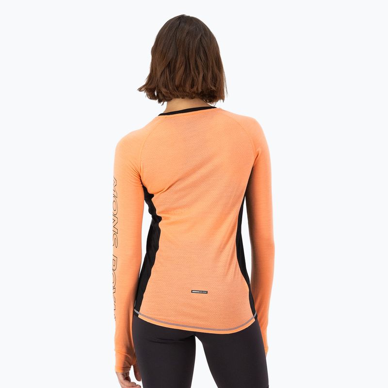 Women's thermal active sweatshirt Mons Royale Bella Tech grey heather/punch 2
