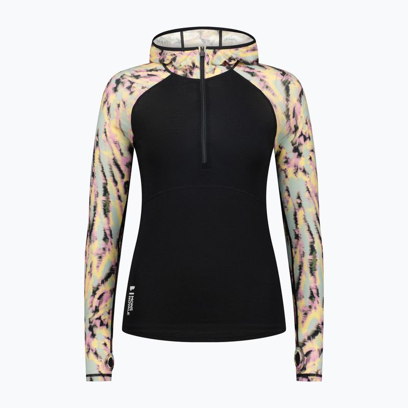 Women's thermal sweatshirt Mons Royale Bella Tech Hood black 3