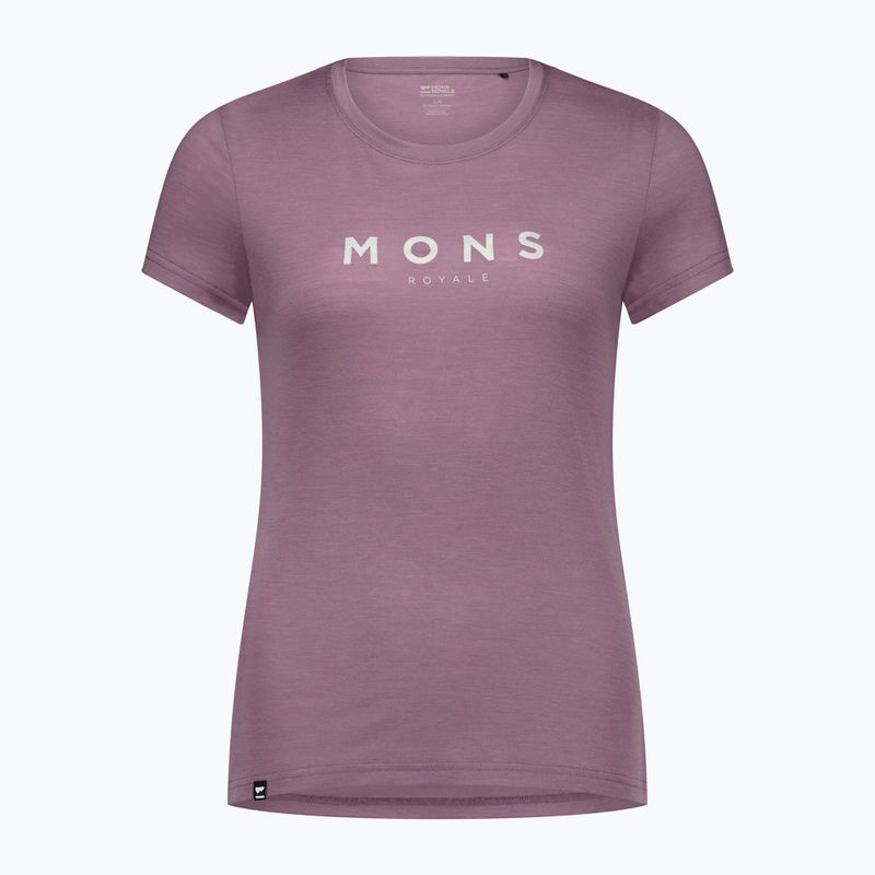 Women's thermal T-shirt Mons Royale Icon Classic mauve 3