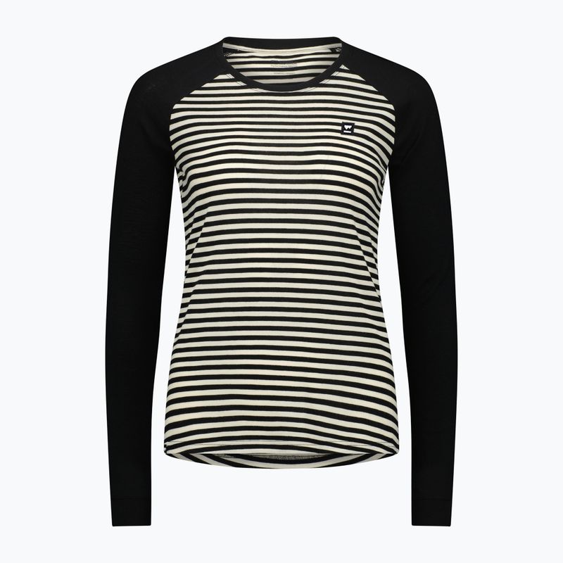 Women's thermal active sweatshirt Mons Royale Icon Raglan mr stripe/black 3