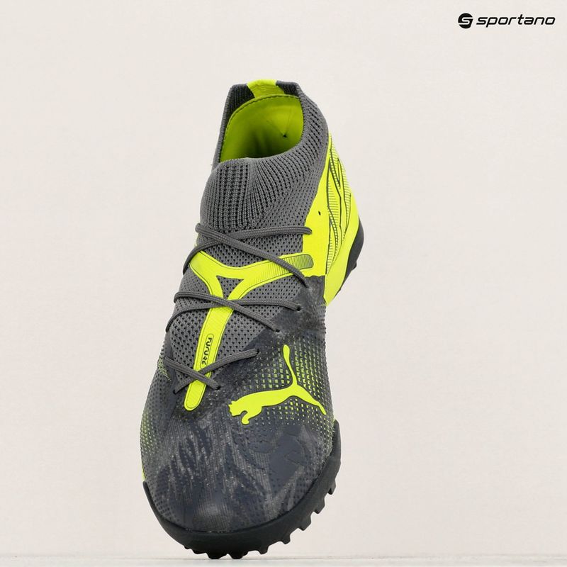 PUMA Future 7 Match Rush TT strong grey/cool dark grey/electric lime football boots 16