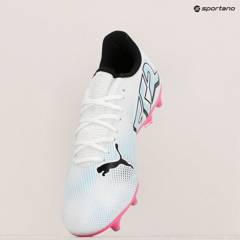 PUMA Future 7 Play MxSG football boots puma white/puma black/poison pink 16