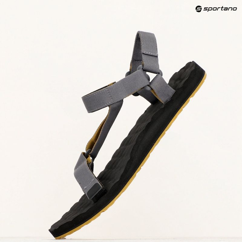 Lizard Trail men's sandals plain dark grey 15