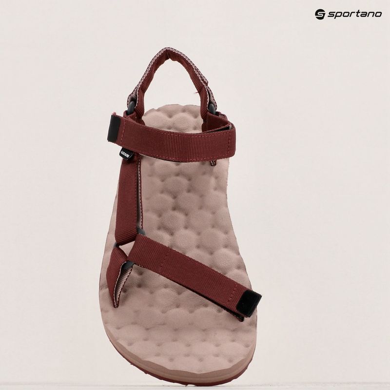 Lizard Trail women's sandals plain amaranth red 9
