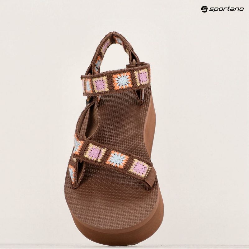 Women's Teva Flatform Universal Crochet unwind sandals 9