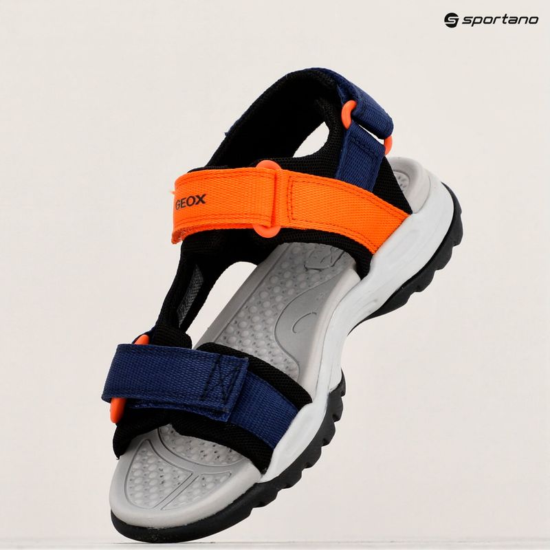 Geox Borealis ocean blue/orange junior sandals 16