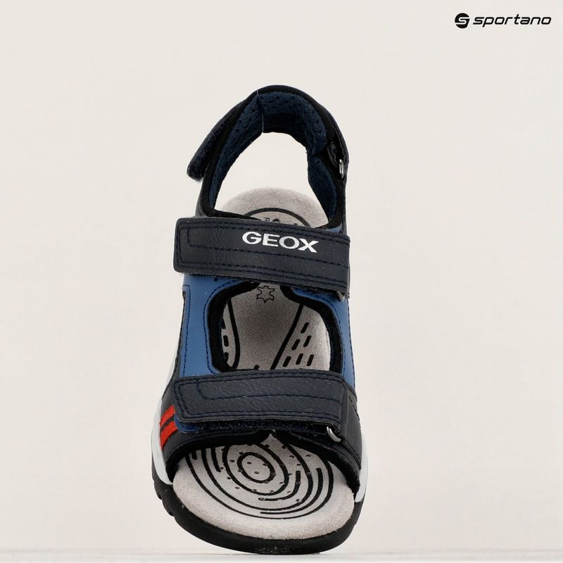 Geox Borealis ocean blue/red junior sandals 16