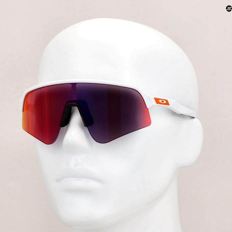 Oakley Sutro Lite Sweep matte white/prizm road sunglasses 6