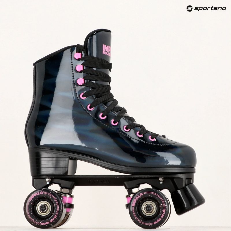 Women's skates IMPALA Quad Skate black holographic 12