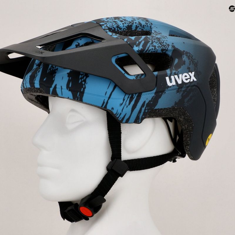 Children's bike helmet UVEX React MIPS Jr azure/deep space matt 12