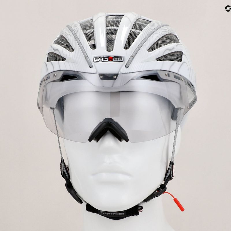CASCO Speedairo 2 RS pure motion white bicycle helmet 9