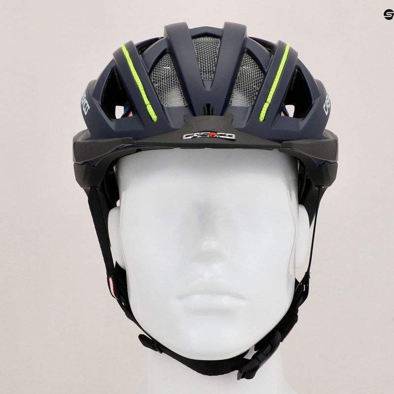 CASCO bicycle helmet Cuda 2 blue/neon yellow matt 9