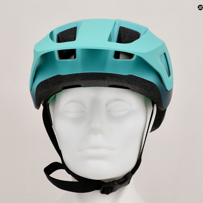 Lazer Finch KinetiCore matte teal children's bicycle helmet 12