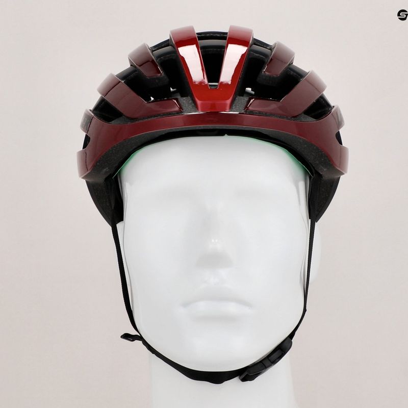 Lazer Z1 KinetiCore metallic red bicycle helmet 12