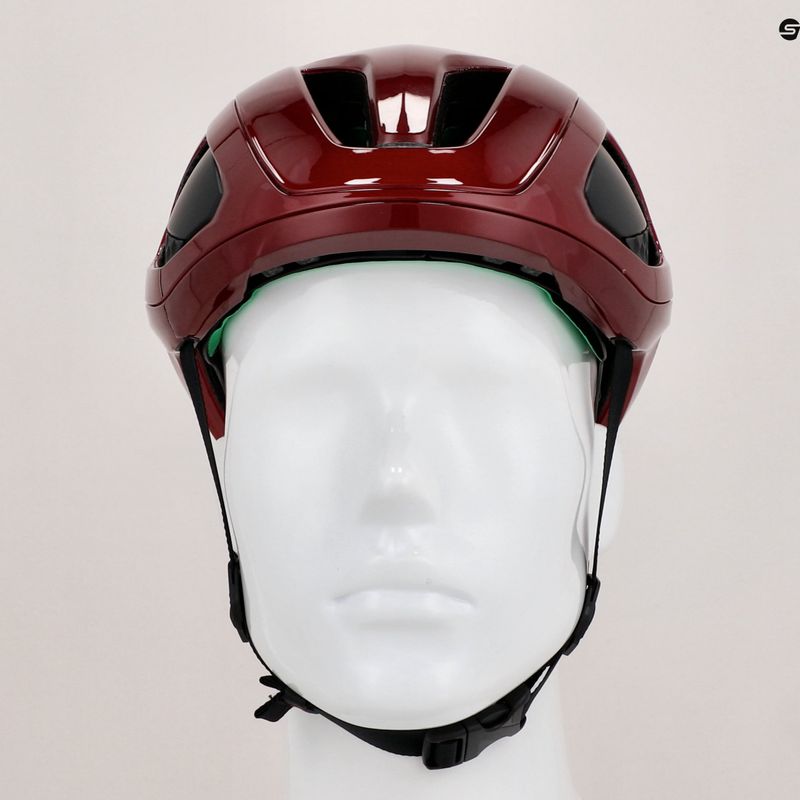 Lazer Vento KinetiCore metallic red bicycle helmet 13