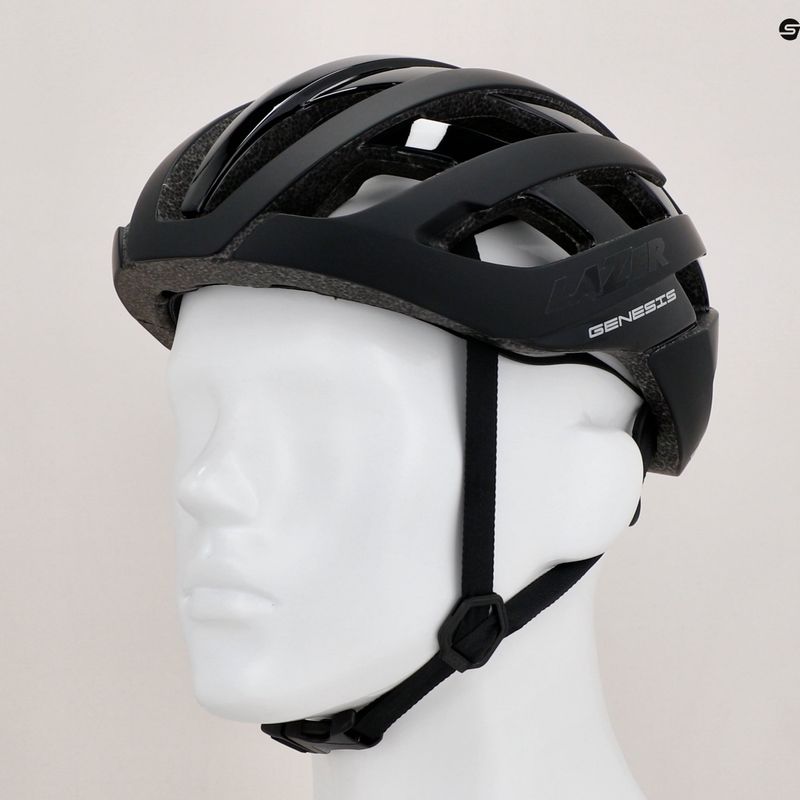 Lazer Genesis matte black bicycle helmet 9