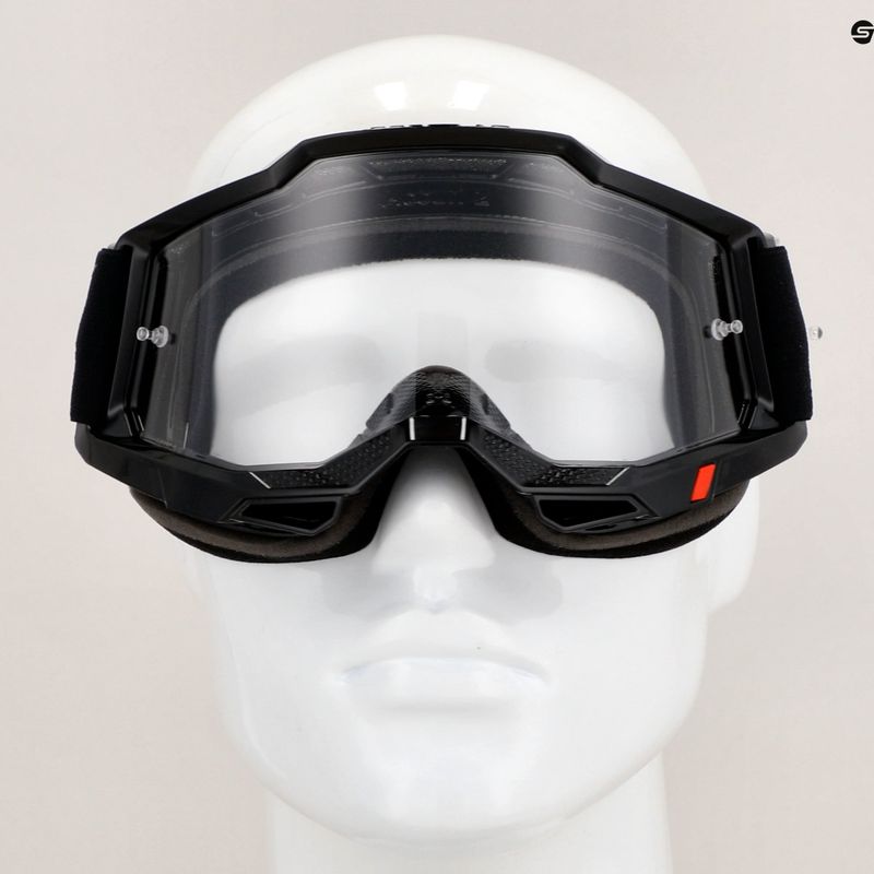 100% Accuri 2 black/clear cycling goggles 7