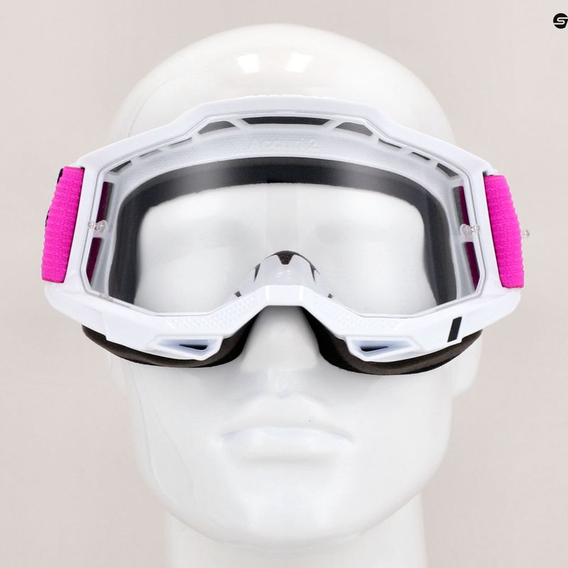 100% Accuri 2 roy/clear cycling goggles 7