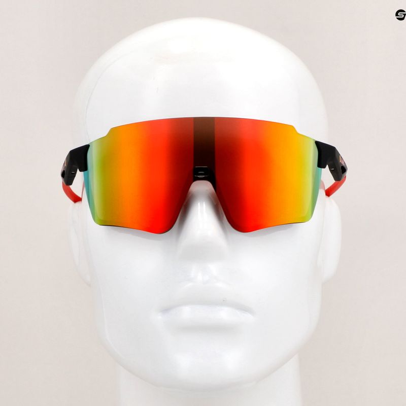 Red Bull SPECT Stun matt black/brown with red mirror sunglasses 9