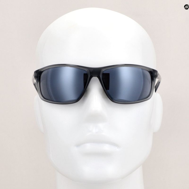 Men's Nike Adrenaline shiny crystal cool grey/grey w/silver mirror sunglasses 8