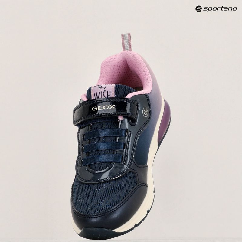 Geox Spaceclub navy/lavender junior shoes 18