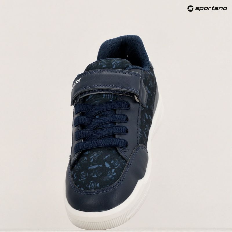 Geox Arzach ocean blue/steep white junior shoes 16