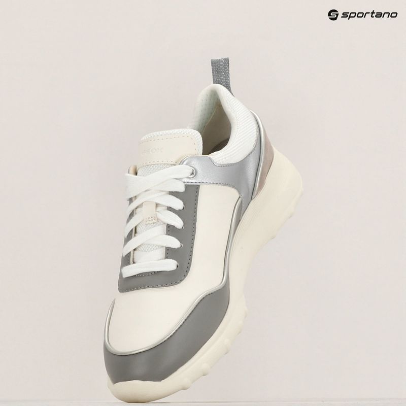 Geox women's shoes Alleniee grey/optic white 10