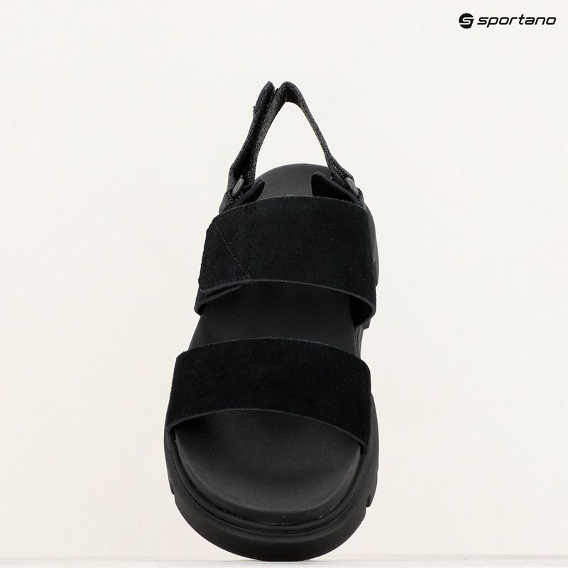 Timberland women's Greyfield 2 Strap black suede sandals 18