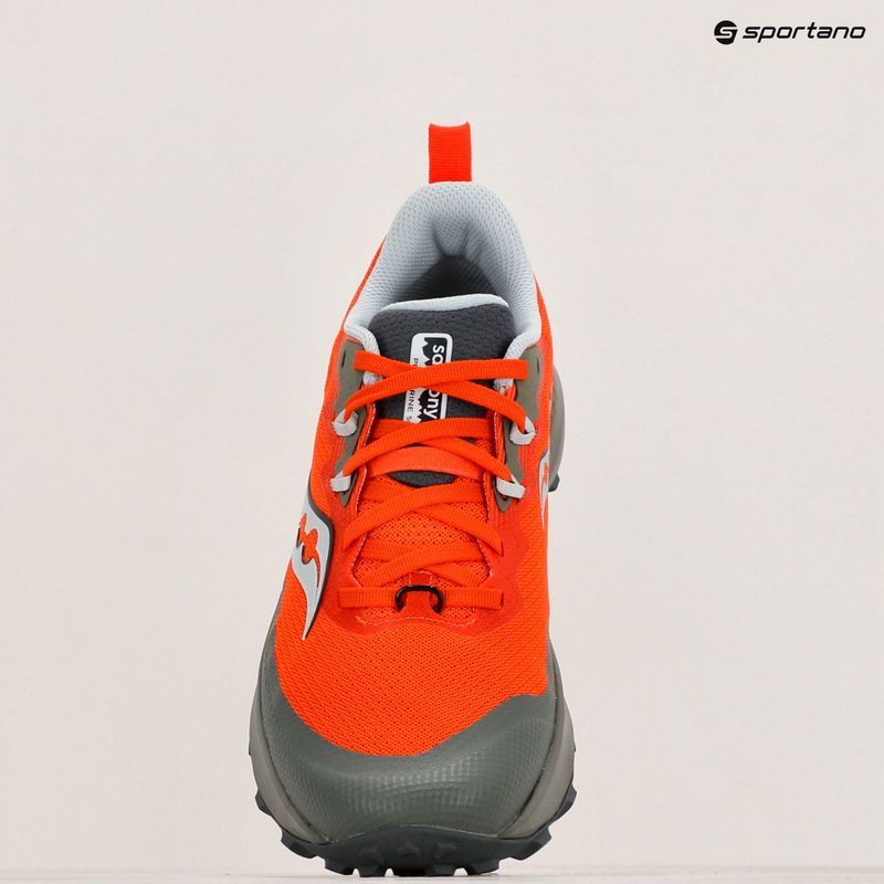 Men's Saucony Peregrine 14 pepper/bough running shoes 11