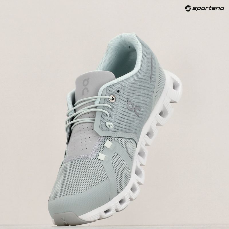 Men's On Running Cloud 5 glacier/glacier running shoes 9