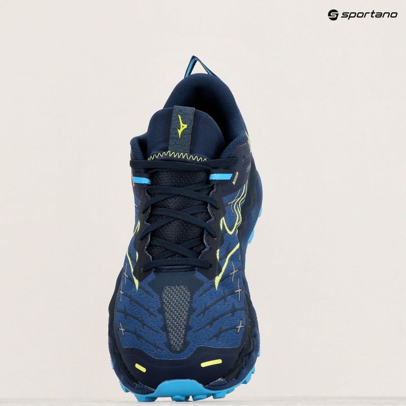Men's running shoes Mizuno Wave Mujin 10 dress blues/sharp green/swim cap 14