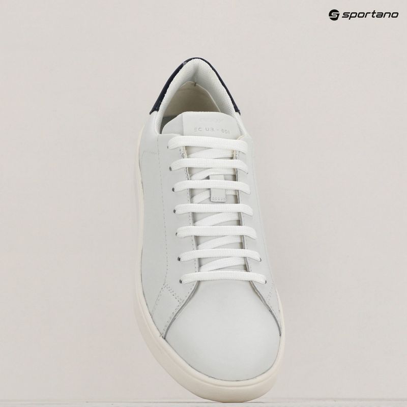 Geox Spherica Ecub-1 white/ocean blue women's shoes 10