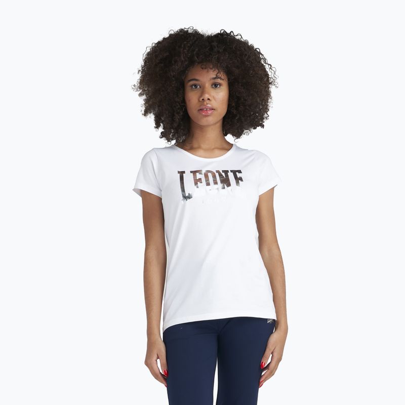 Women's T-shirt LEONE 1947 Big Logo Basic whisper white