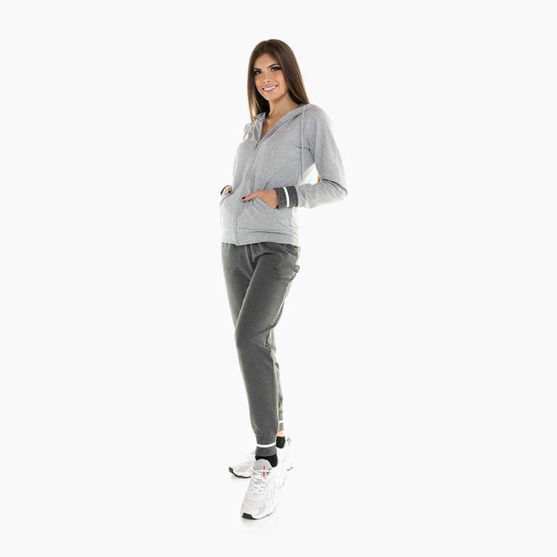 Women's tracksuit LEONE 1947 Greyss Hoody grey/melange