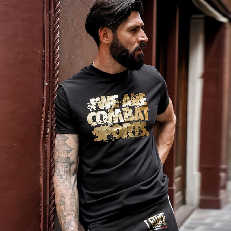 Men's T-shirt LEONE 1947 Gold black 5